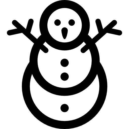 kerst sneeuwpop  icoon
