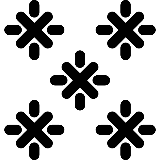ornamento del fiocco di neve di natale  icona