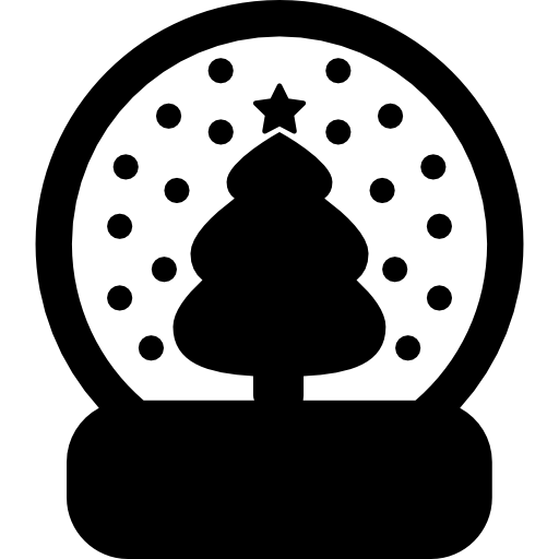 globo di neve di natale  icona