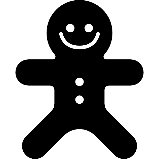 Christmas gingerbread man  icon
