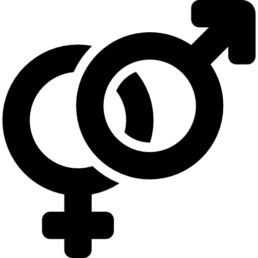 símbolos masculinos e femininos  Ícone