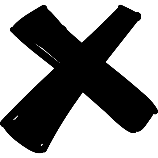 Delete cross  icon