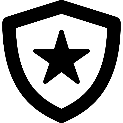 Shield with star  icon