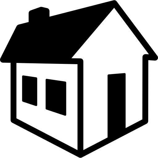 3D house  icon