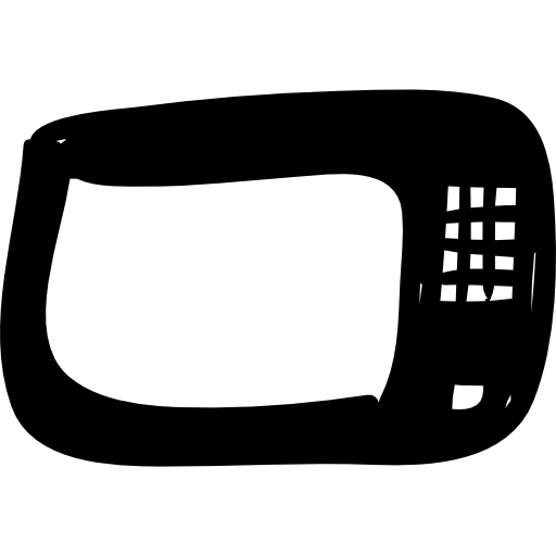 Television with empty screen  icon