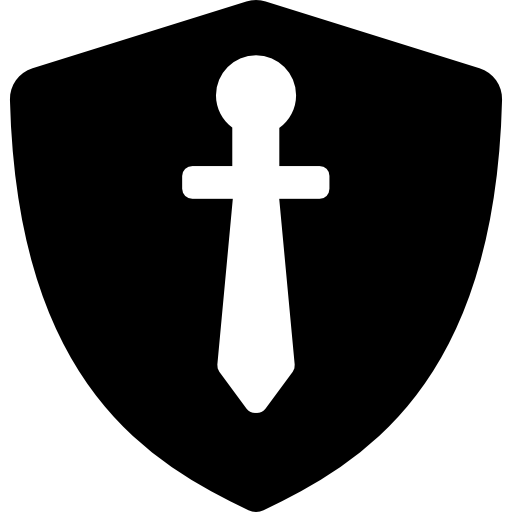 Shield with sword  icon