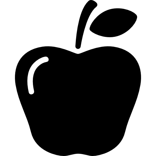 fruta de manzana  icono