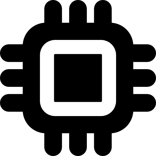 cpu del computer  icona