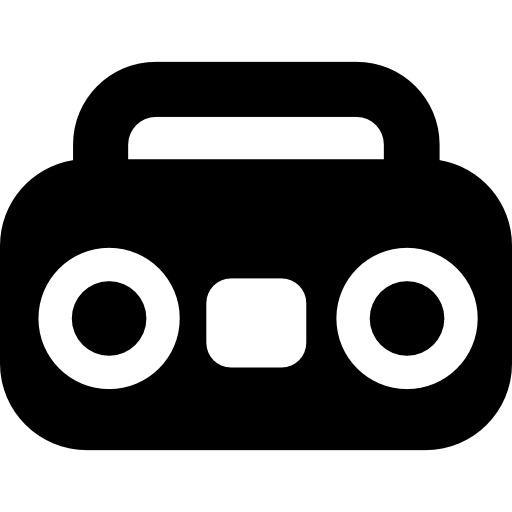casete de radio  icono