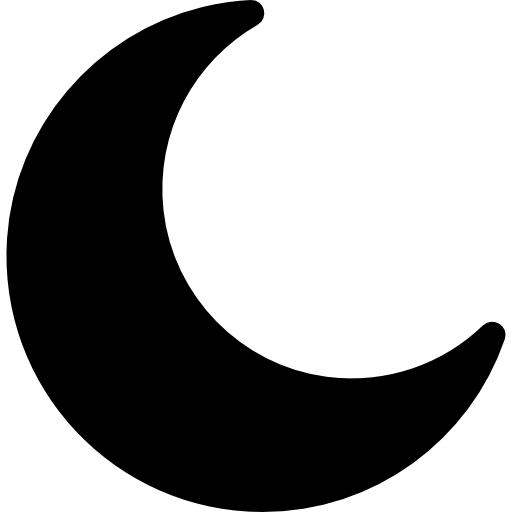 fase de luna creciente  icono