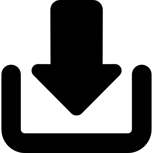 flecha de descarga  icono