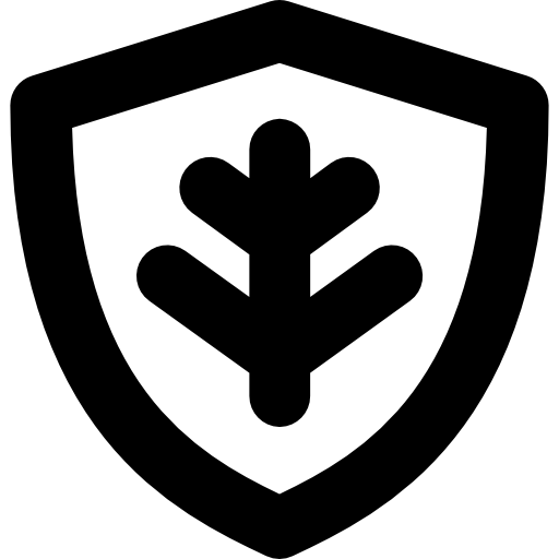 escudo con ramita  icono