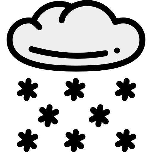 雪が降る Detailed Rounded Lineal color icon