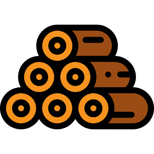 Log Detailed Rounded Lineal color icon