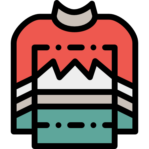 Sweater Detailed Rounded Lineal color icon