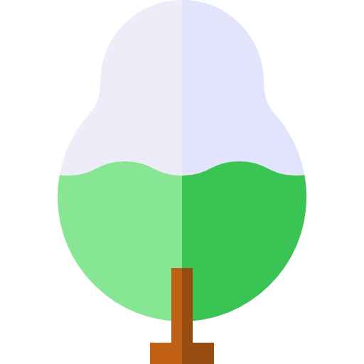 Árbol Basic Rounded Flat icono