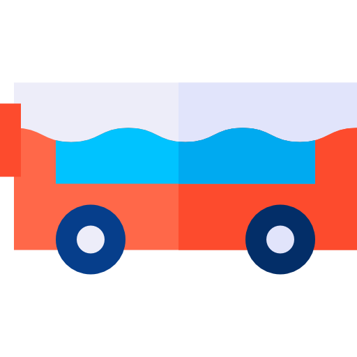 autobús Basic Rounded Flat icono