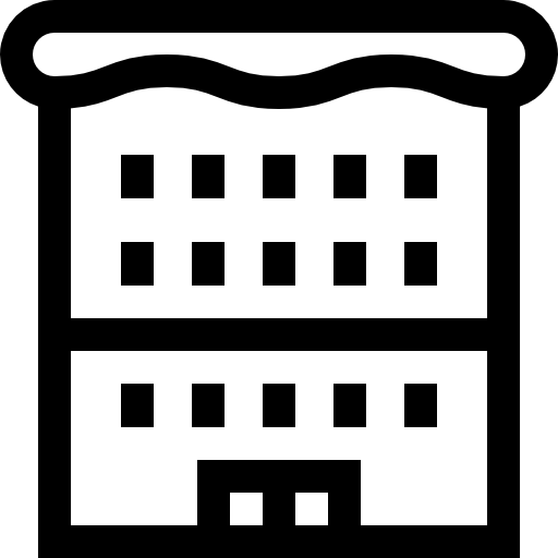 budynek Basic Rounded Lineal ikona