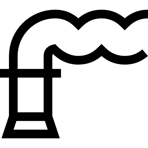 chimenea Basic Rounded Lineal icono