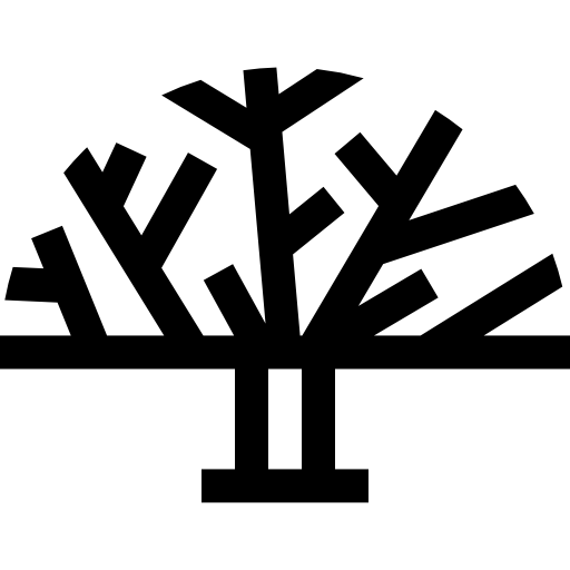 Árbol Basic Rounded Lineal icono