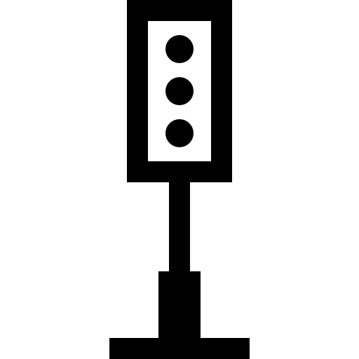 feu de circulation Basic Rounded Lineal Icône