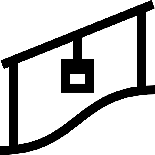 cabina della funivia Basic Rounded Lineal icona