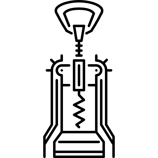 korkociąg Coloring Lineal ikona