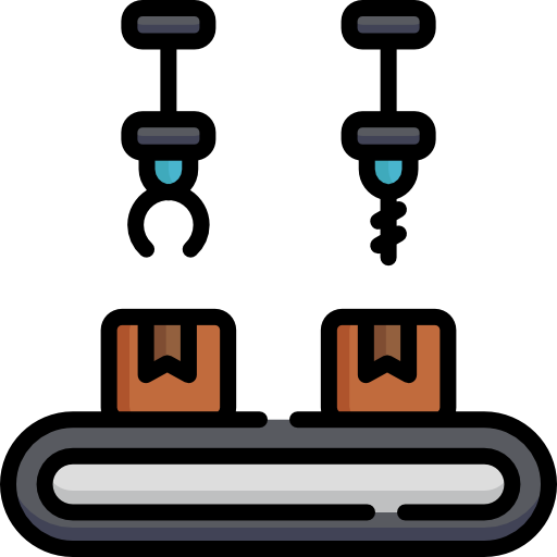 産業用ロボット Special Lineal color icon