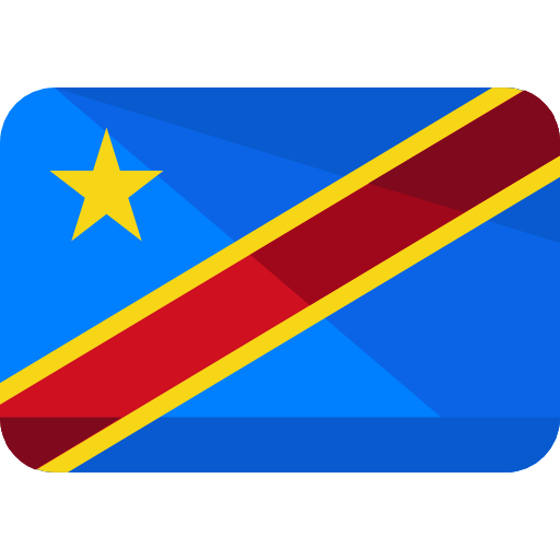 república democrática do congo Roundicons Flat Ícone