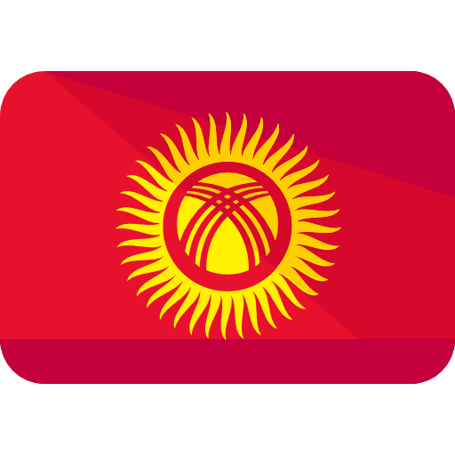 kirghizistan Roundicons Flat icona