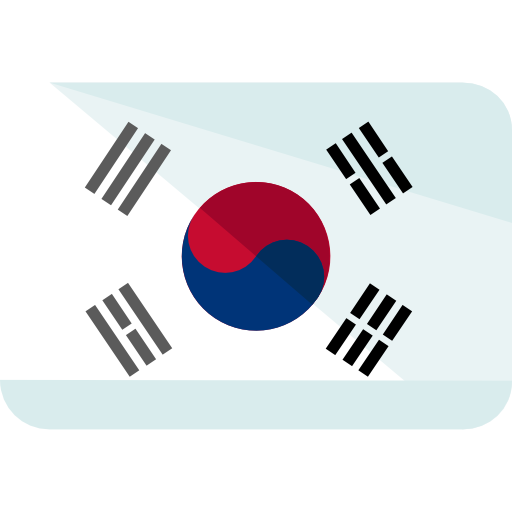 korea południowa Roundicons Flat ikona