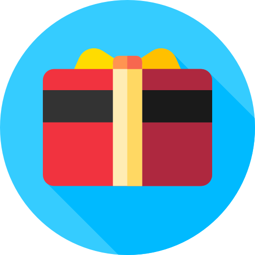 Gift card Flat Circular Flat icon