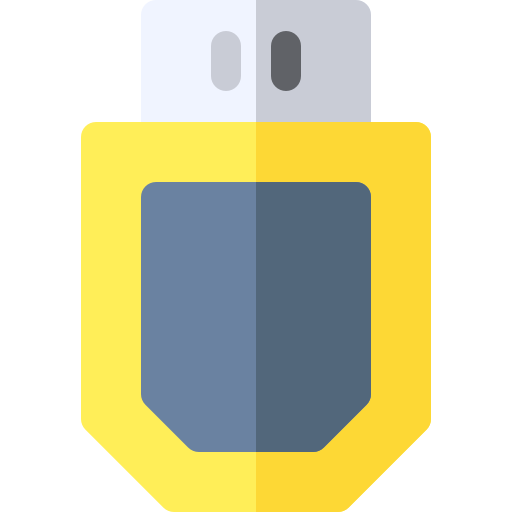 Pendrive Basic Rounded Flat icon