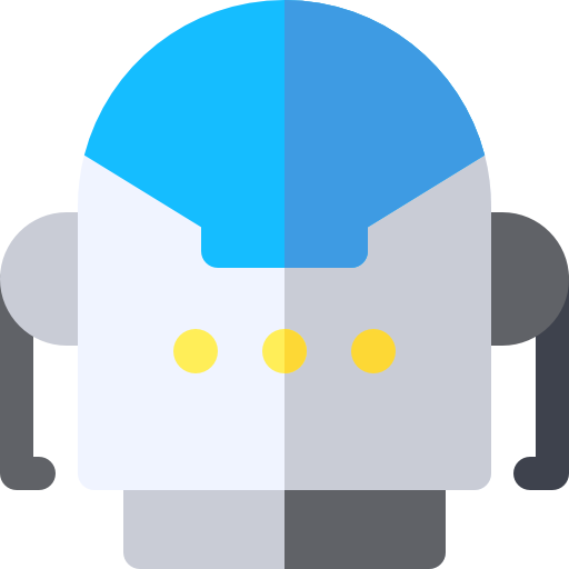 robot Basic Rounded Flat ikona