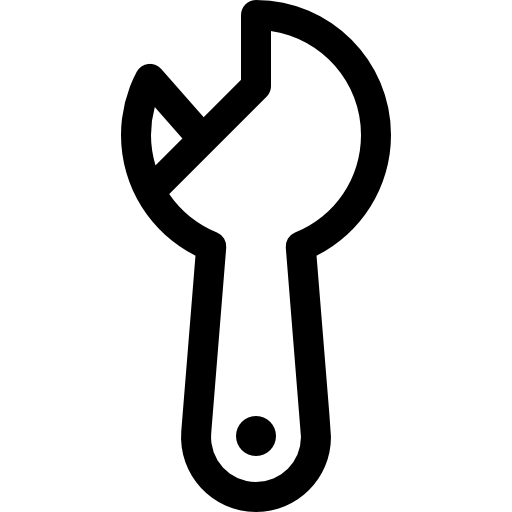 moersleutel Basic Rounded Lineal icoon