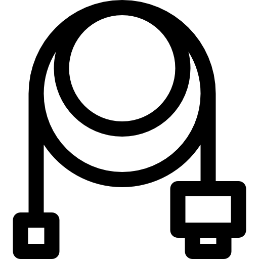 cable Basic Rounded Lineal icono