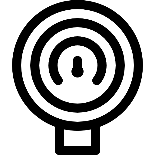 manometro Basic Rounded Lineal icona