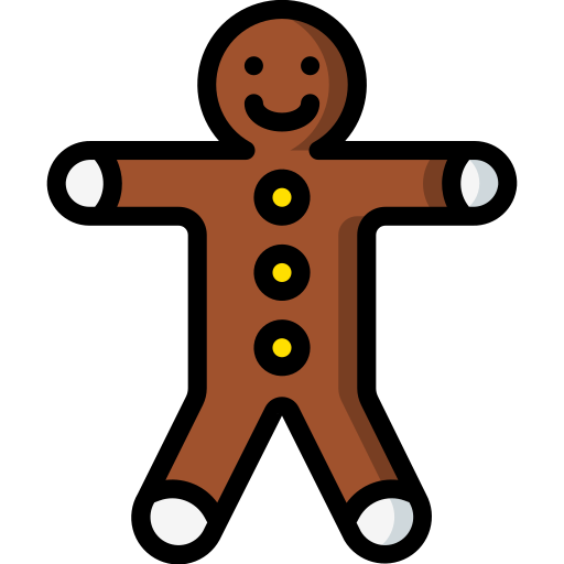 Gingerbread man Basic Miscellany Lineal Color icon