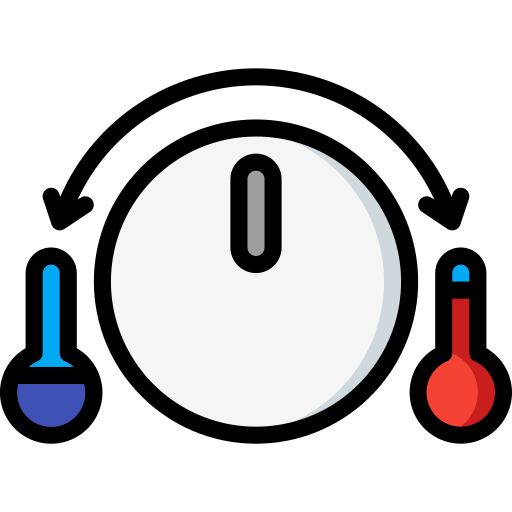 kontrola temperatury Basic Miscellany Lineal Color ikona