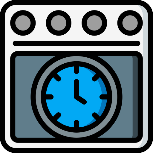Oven Basic Miscellany Lineal Color icon