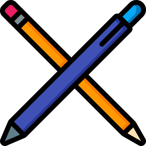 herramientas de escritura Basic Miscellany Lineal Color icono