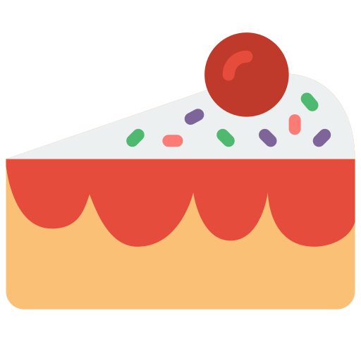 taart plak Basic Miscellany Flat icoon