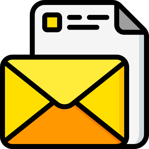 Envelope Basic Miscellany Lineal Color icon