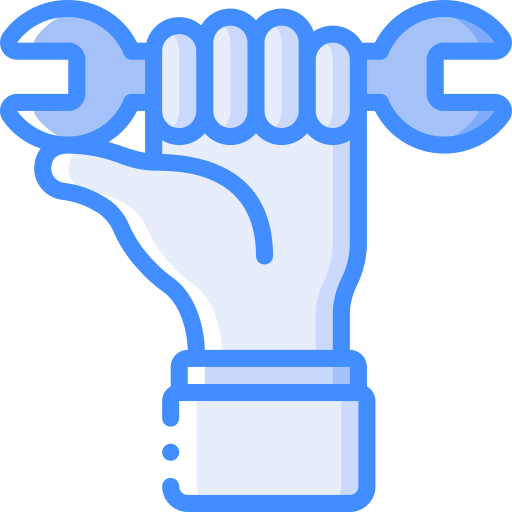 hand Basic Miscellany Blue icoon