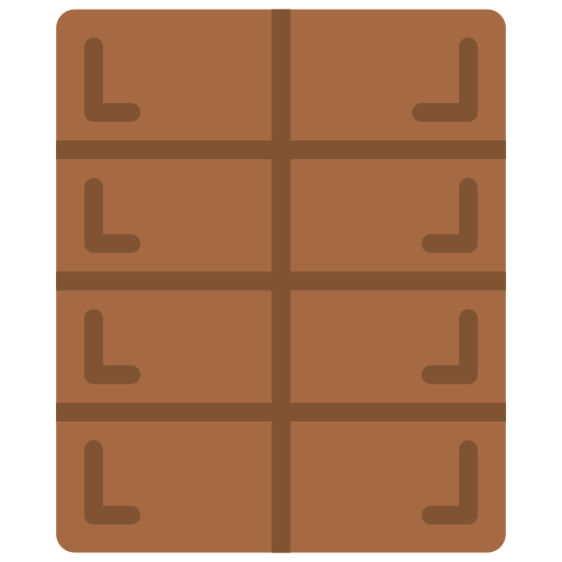 barra de chocolate Basic Miscellany Flat Ícone