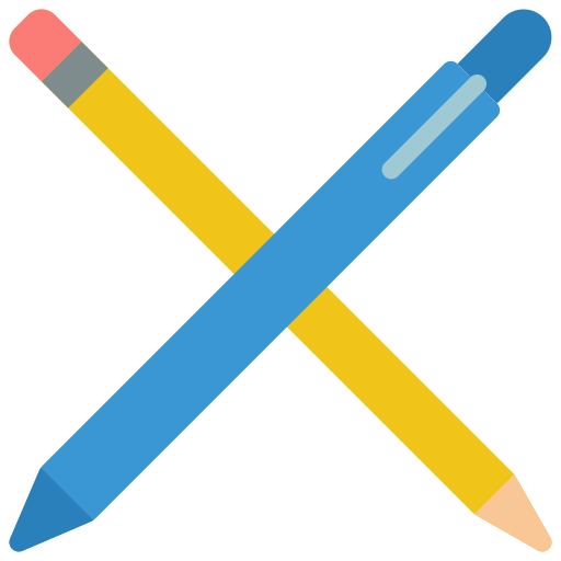 herramientas de escritura Basic Miscellany Flat icono
