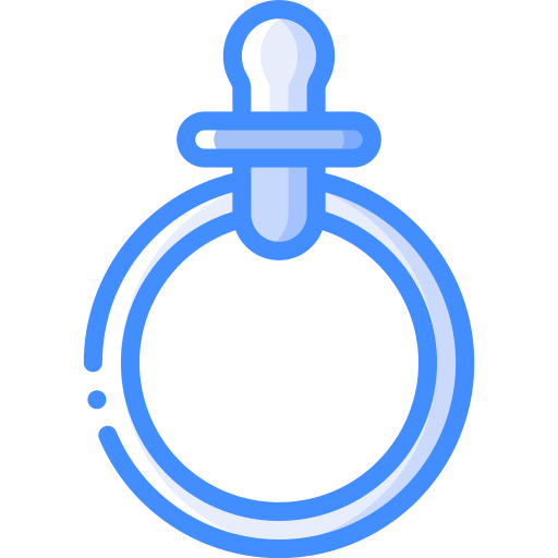 Pacifier Basic Miscellany Blue icon