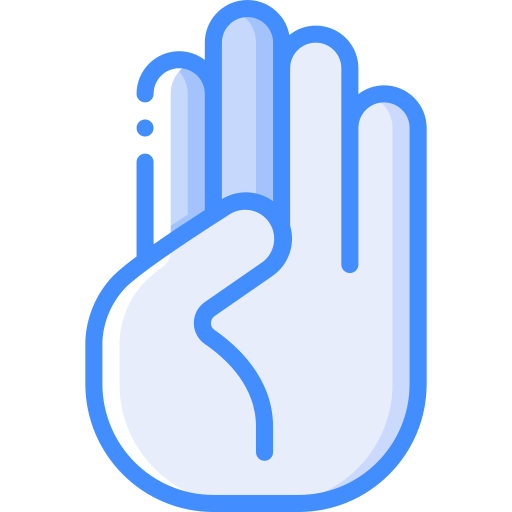 手 Basic Miscellany Blue icon