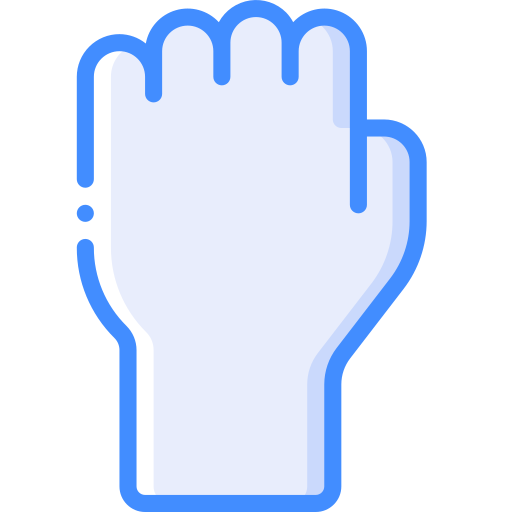 mão Basic Miscellany Blue Ícone