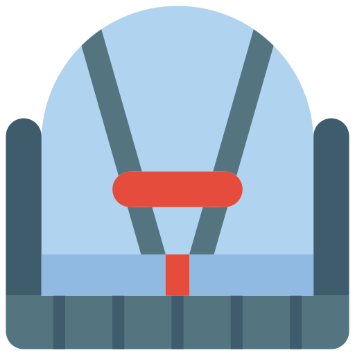asiento de coche Basic Miscellany Flat icono